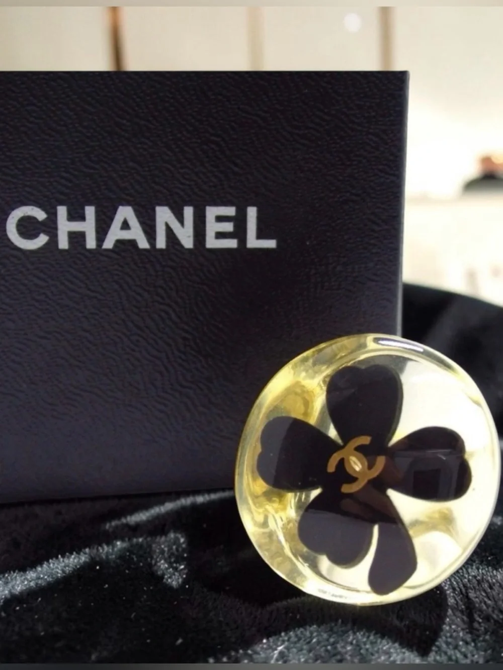 CHANEL Coco Mark Plastic Ring 😍❤️ - Picture 7 of 14